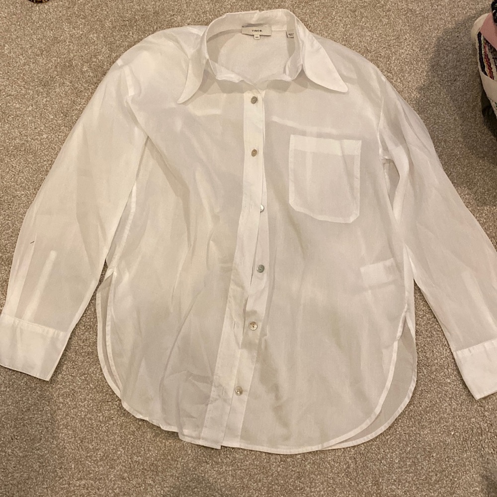 Vince linen blouse size XXS